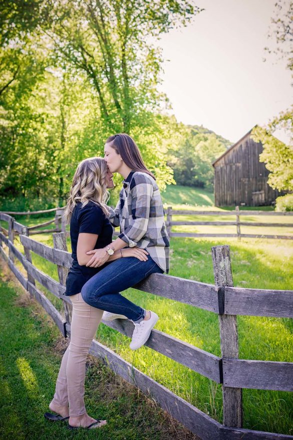 Outdoor Rustic Wisconsin Lesbian Engagement Shoot-5347