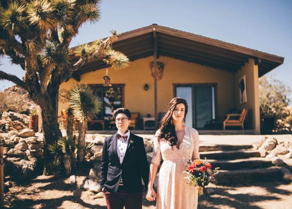 Wes Anderson-themed Joshua Tree wedding | Equally Wed