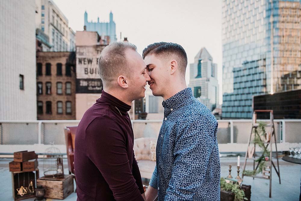 Downtown Pittsburgh rooftop proposal Equally Wed