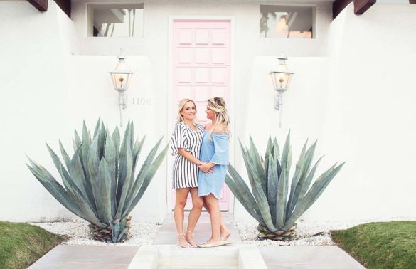 Lipstick lesbian Palm Springs engagement photo session Equally Wed