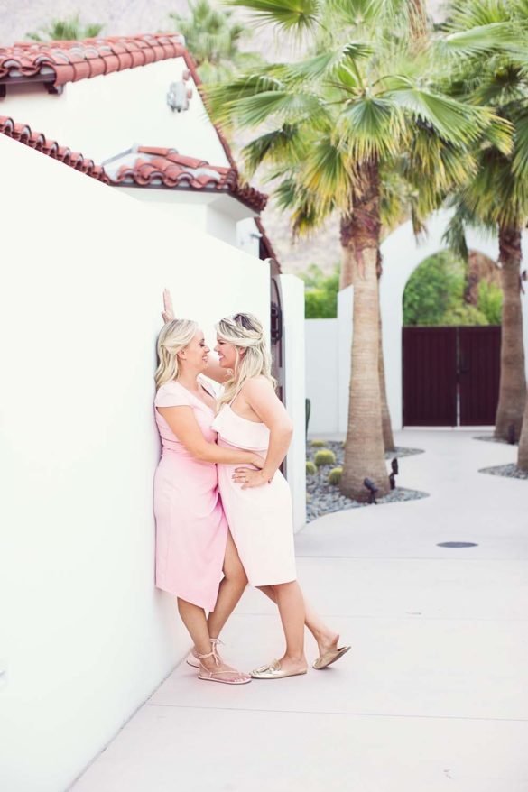 Lipstick Lesbian Palm Springs Engagement Session 