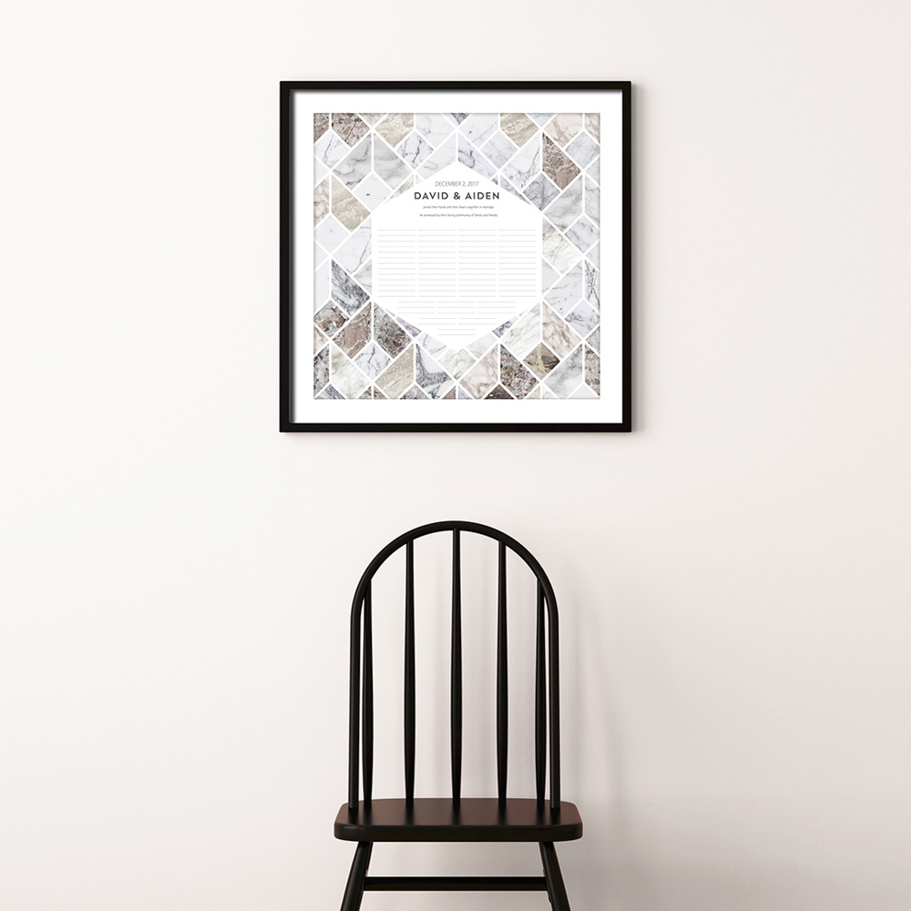 Modern ketubah by Ink with Intent