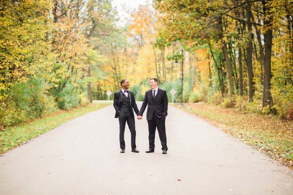 Modern fall gay wedding inspiration Equally Wed
