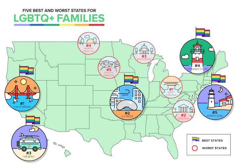 best states to start an LGBTQ+ family