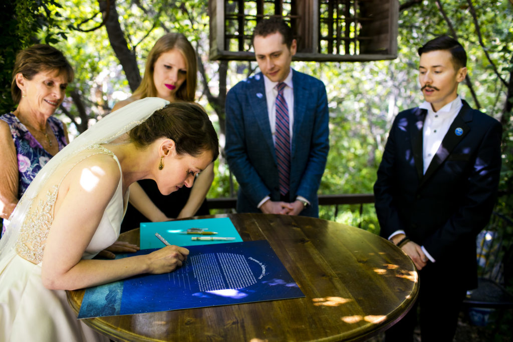 DIY California queer Jewish wedding