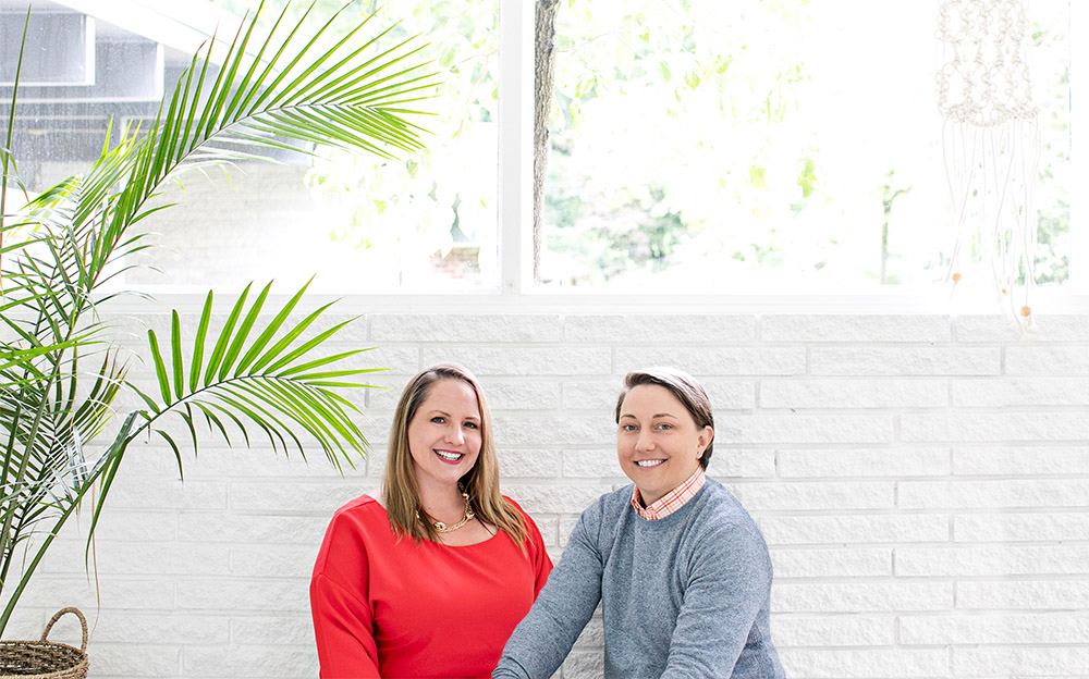 Kirsten and Maria Palladino, Equally Wed founders | photo: Heidi Geldhauser inclusive wedding websites
