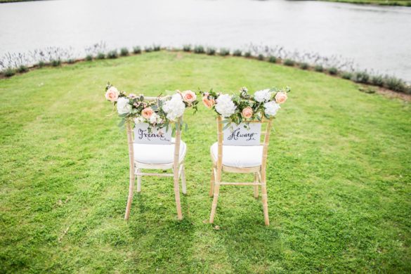 How to make your wedding accessible two chairs in the grass