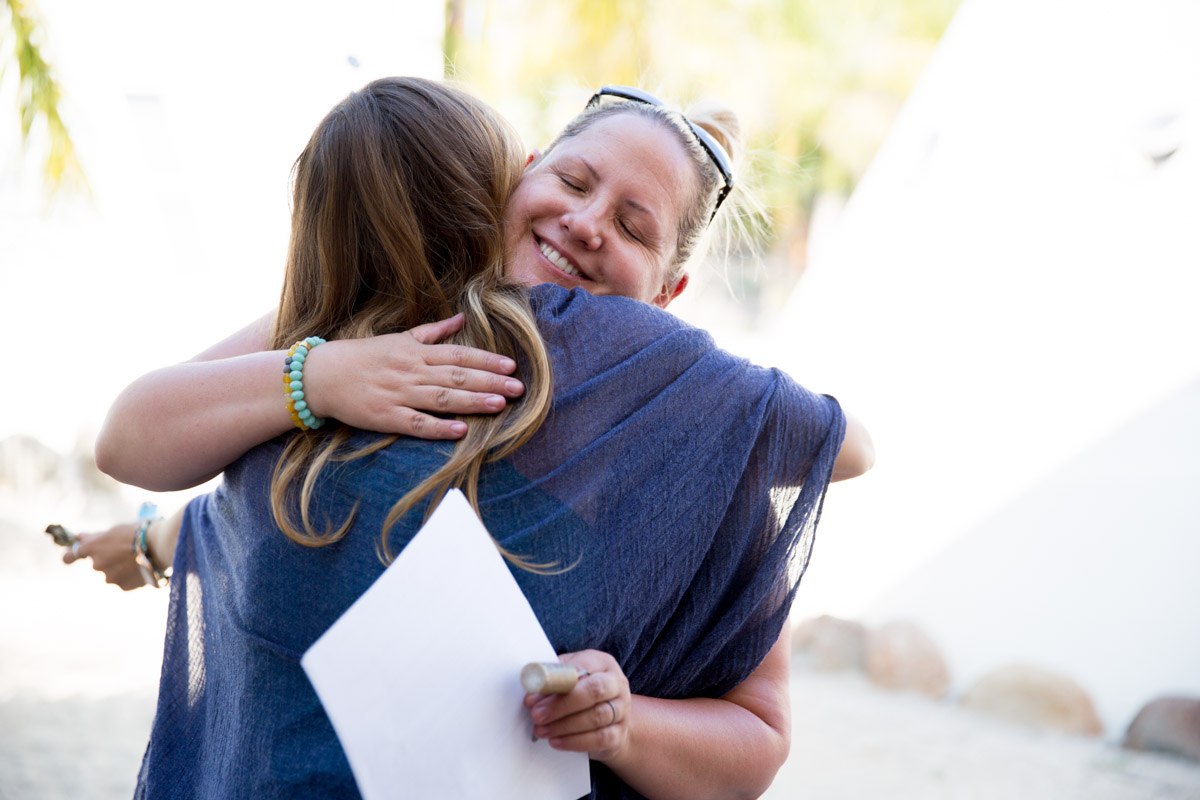Me being welcomed into a warm embrace by Shari L Fox on Day 1 of the Soul Nourish Retreat (I so needed that hug) Photo: 2T Photo