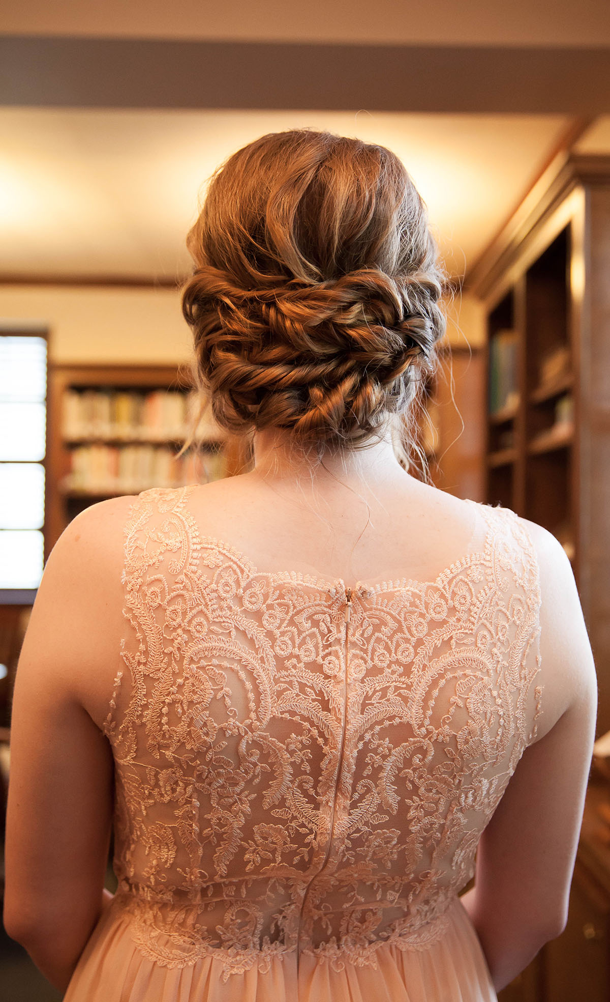 Church wedding with traditional Mississippi roots hairstyle hair inspiration