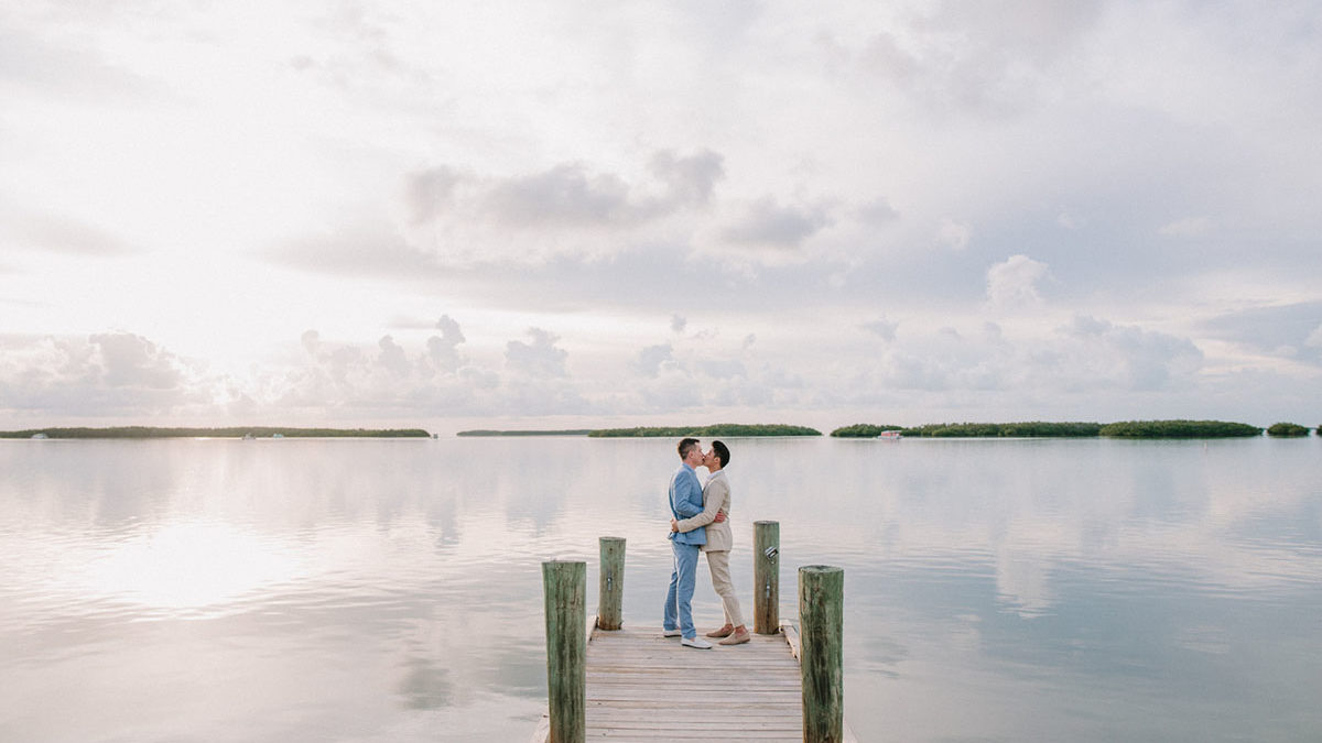 Intimate Florida Keys tropical wedding