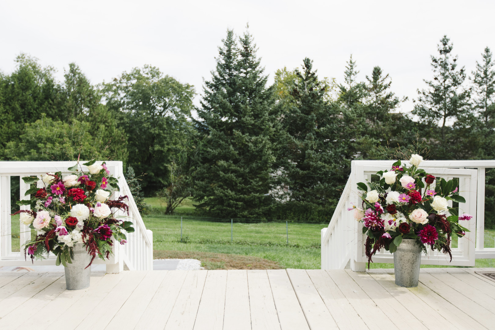Intimate fall backyard wedding in Brandon, Vermont