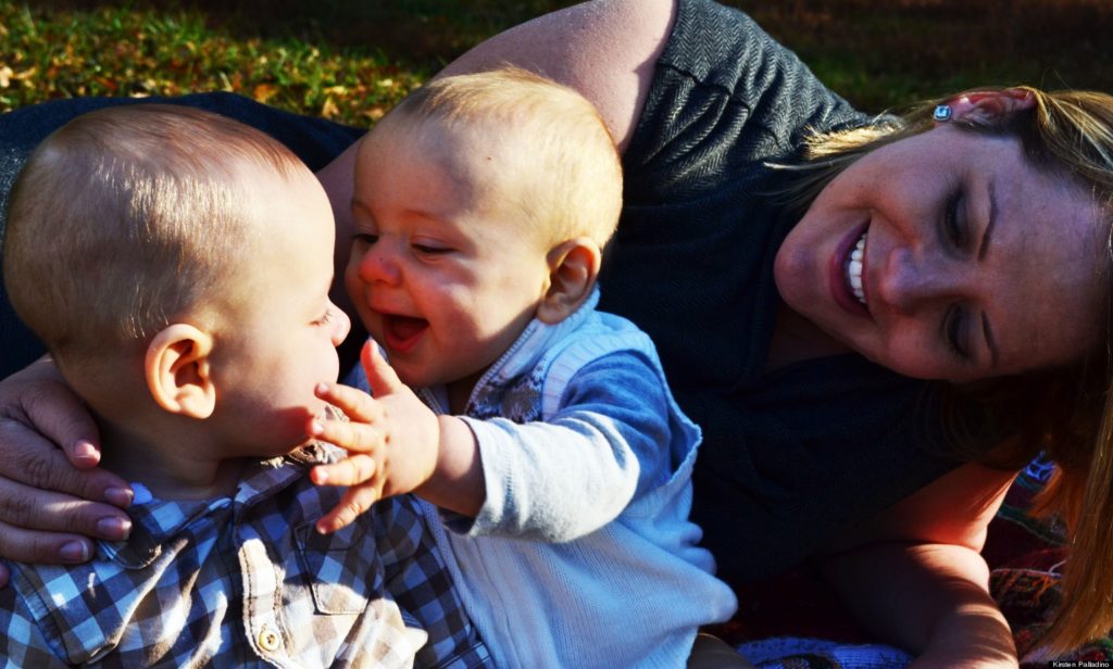 queer mom Kirsten Ott Palladino with twin sons Equally Wed