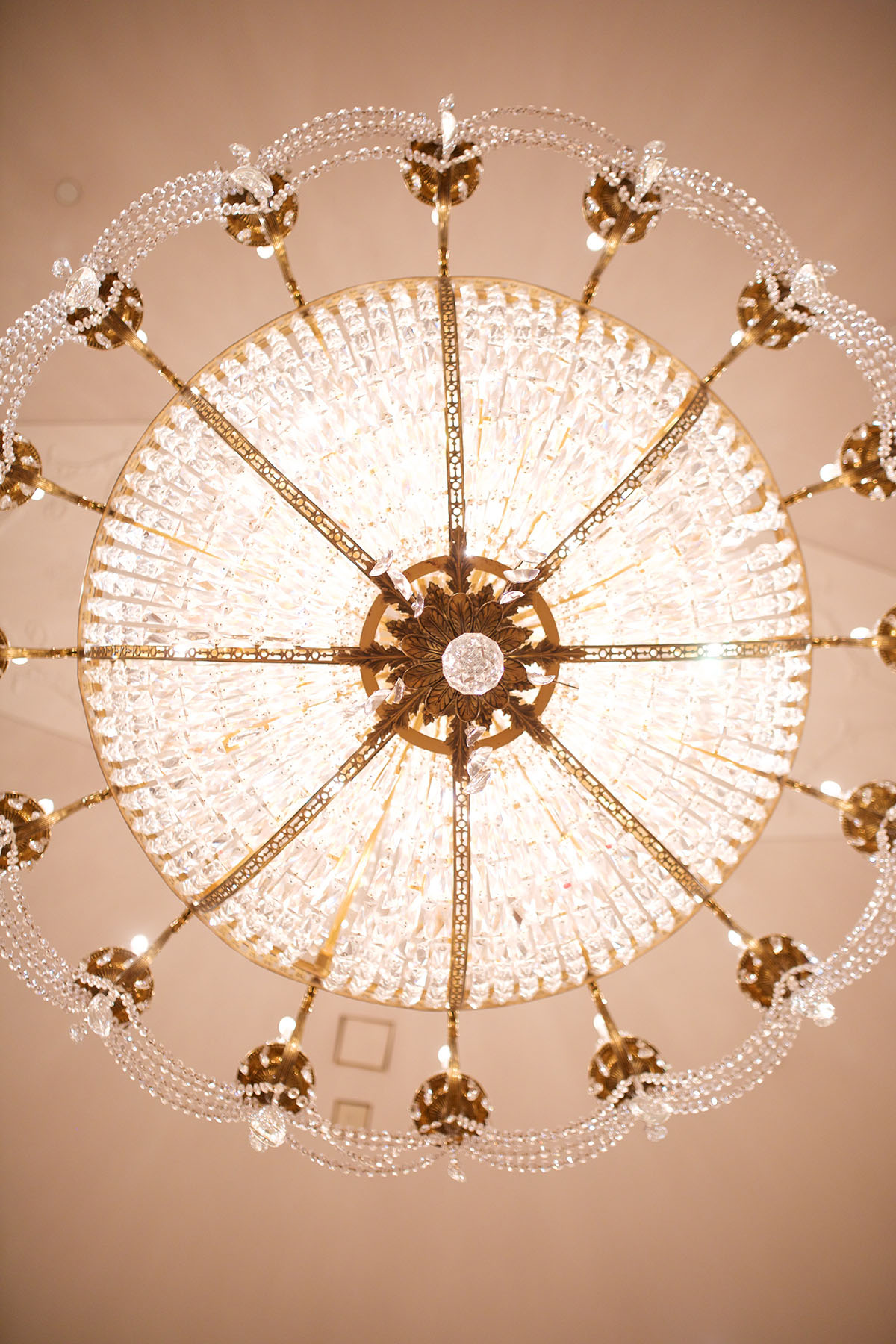You'll want to a be a guest at this couple's Beauty and the Beast inspired wedding chandelier