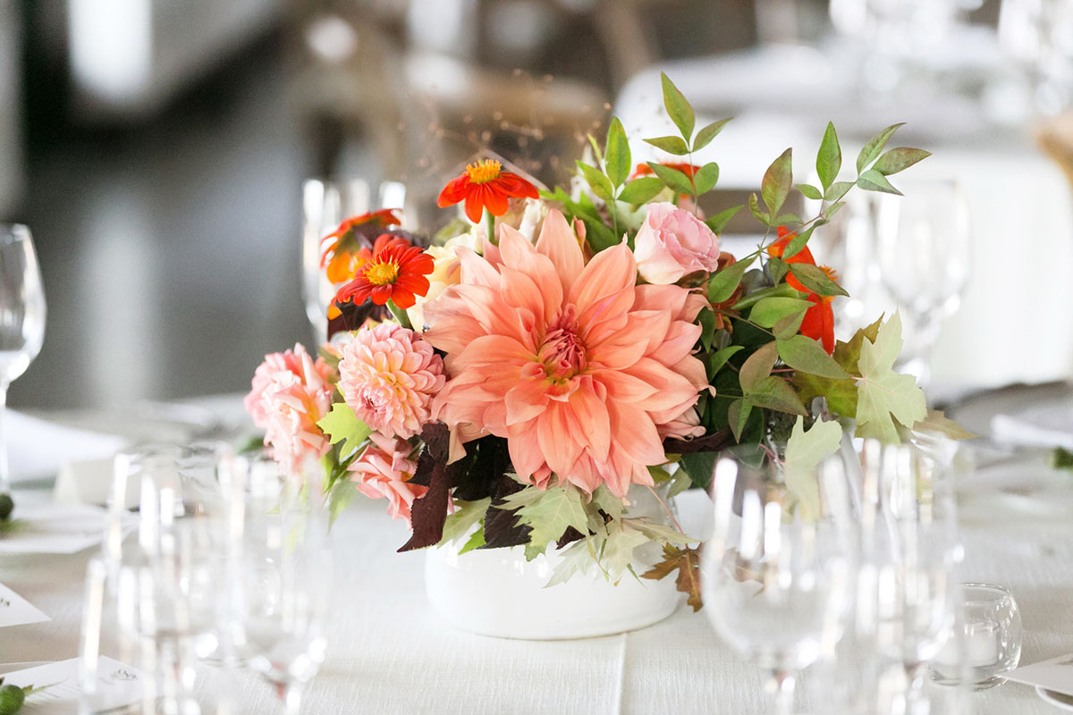 Hawaiian traditional winery wedding floral arrangements