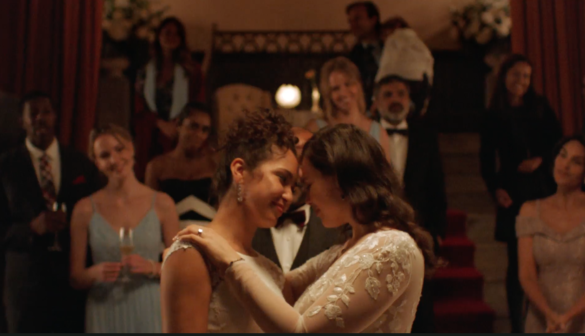 A David's Bridal TV ad showed a lesbian wedding for the first time