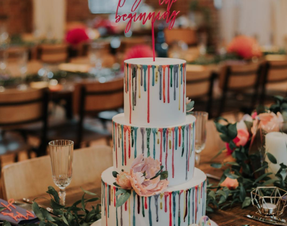 10 rainbow wedding cake ideas to inspire your big day rainbow paint splatter cake