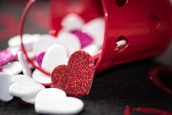 I'm asexual—here’s how I wish we celebrated Valentine’s Day spilled red glitter hearts