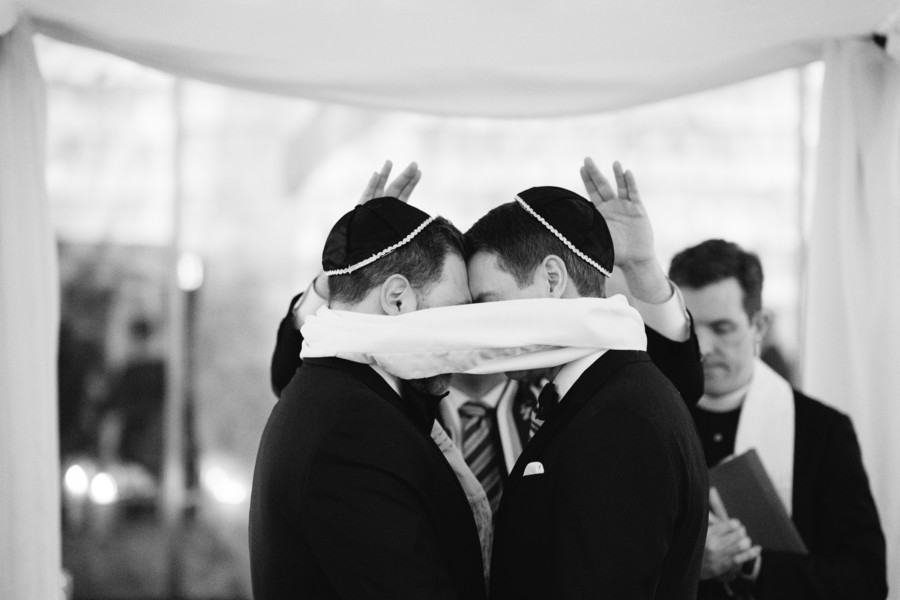 Elegant interfaith wedding near the iconic Carnegie Hall black tie luxurious gay wedding Tiffany & Co. Armani tux