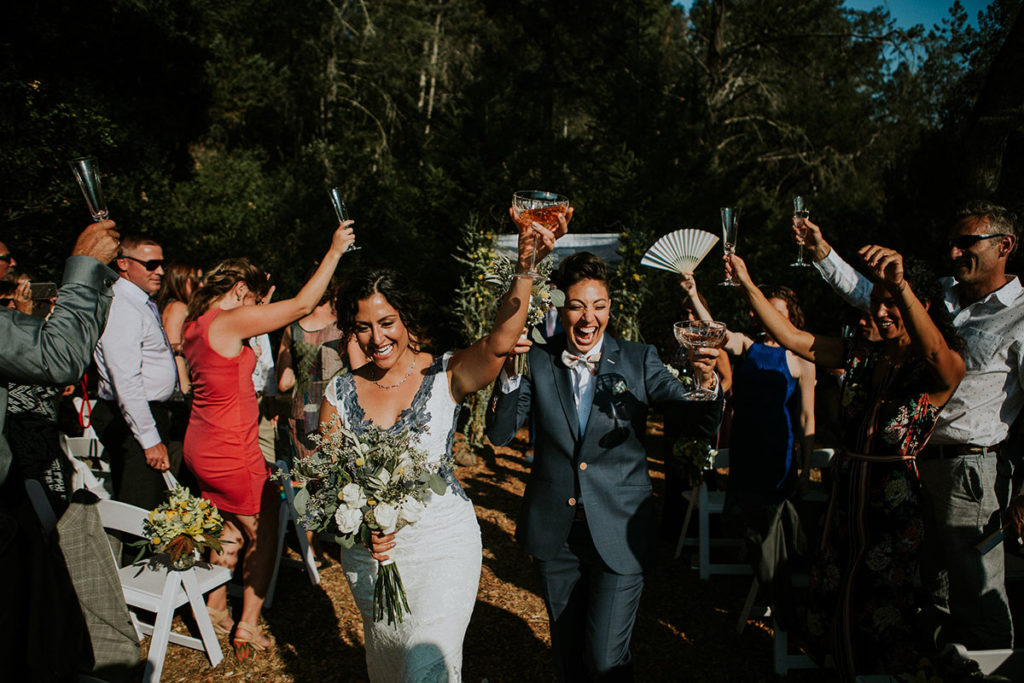 Mediterranean and Jewish wedding in wine country