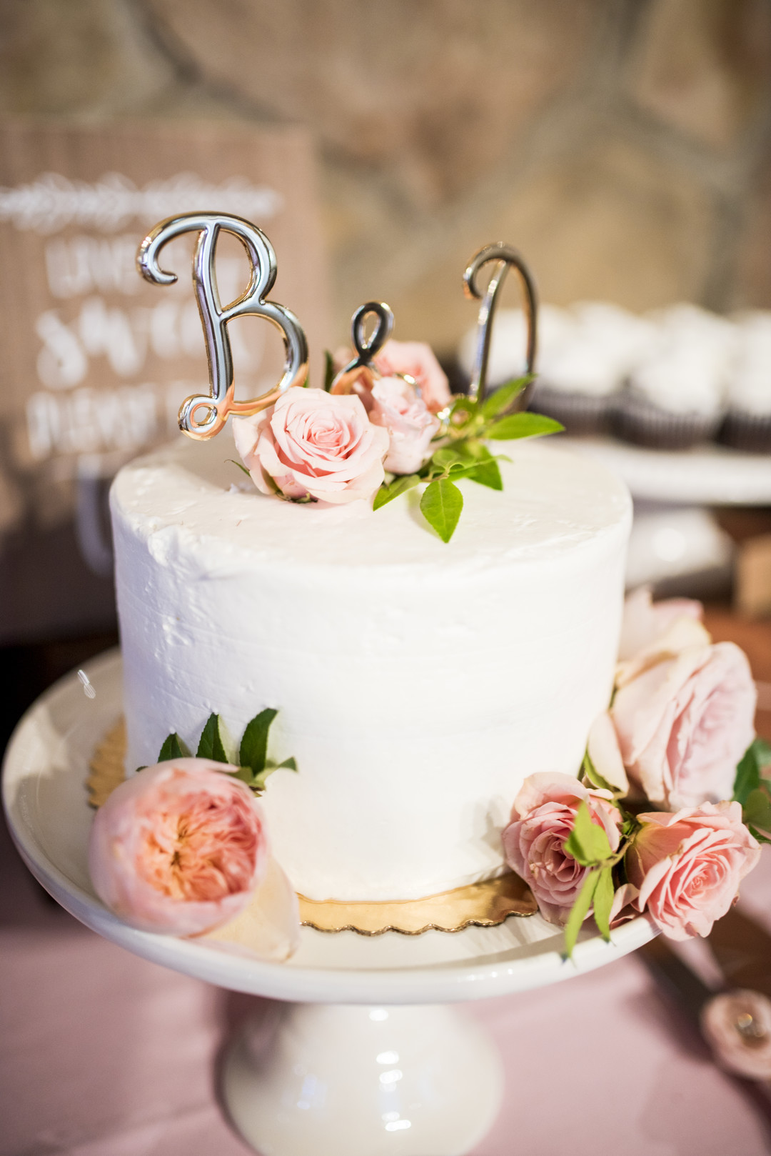 Garden wedding at the Mountain Terrace in Woodside, California two brides white dress tuxedo B & D cake