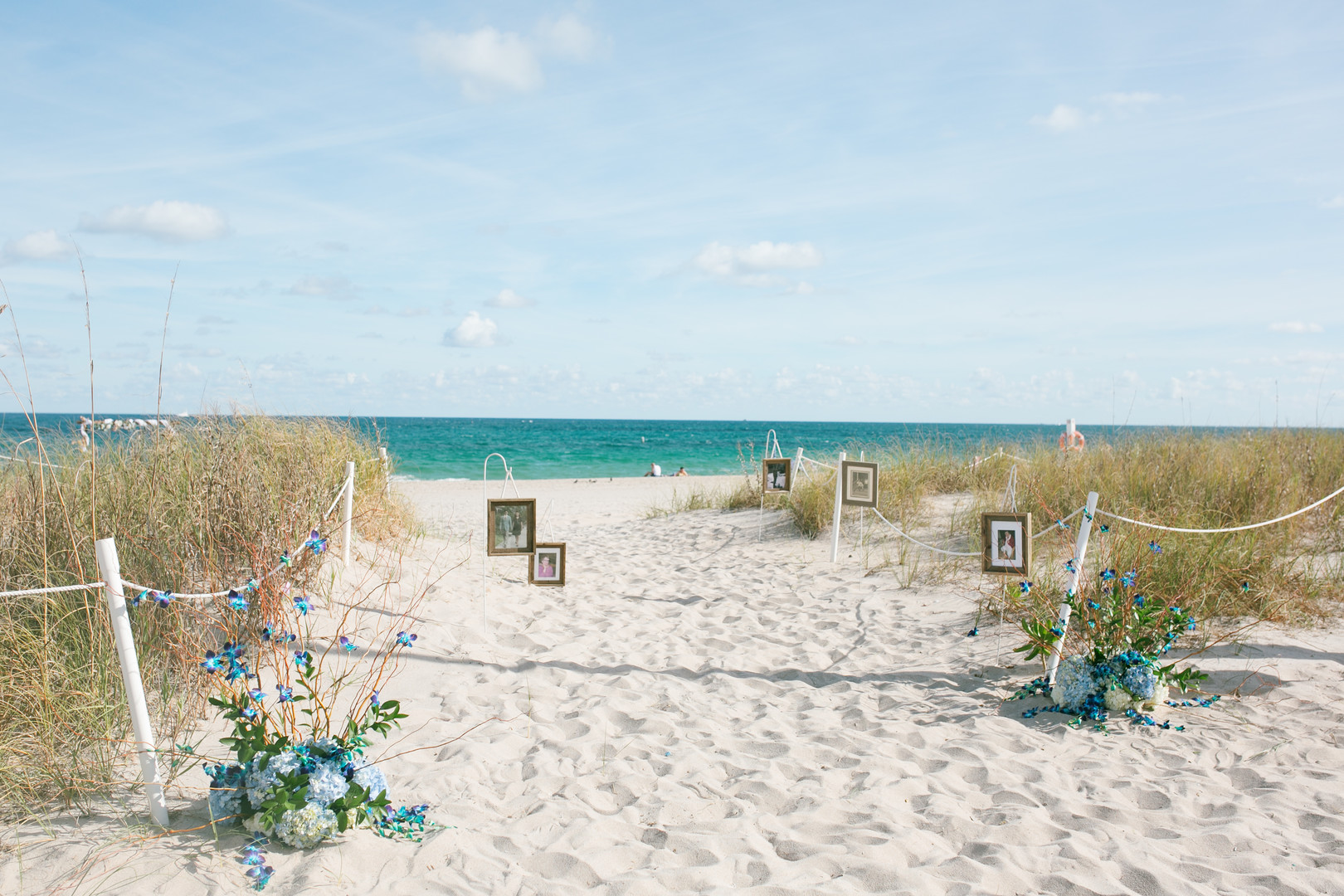 Romantic beach wedding in Fort Lauderdale, Florida two brides lesbian wedding
