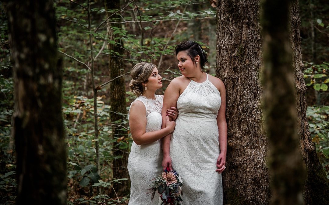 Woodland adventure elopement at Chapel in the Hollow
