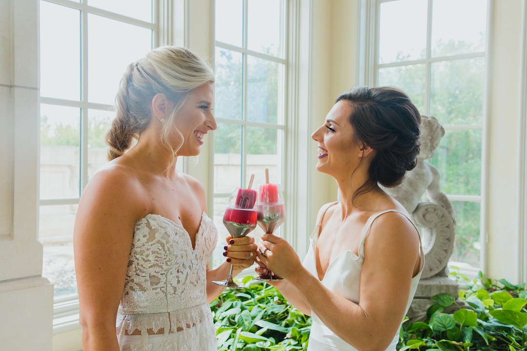 This styled shoot turned into a real proposal in the most romantic way LGBTQ+ weddings proposals engagement wedding inspiration two brides ballet ballerina