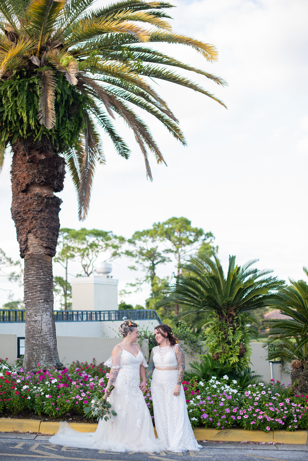 Teal and orange fall wedding inspiration in Lake Mary, Florida LGBTQ+ weddings styled shoot blue orange