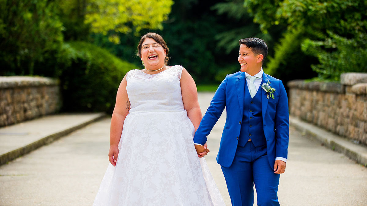 Community was at the heart of this floral summer wedding