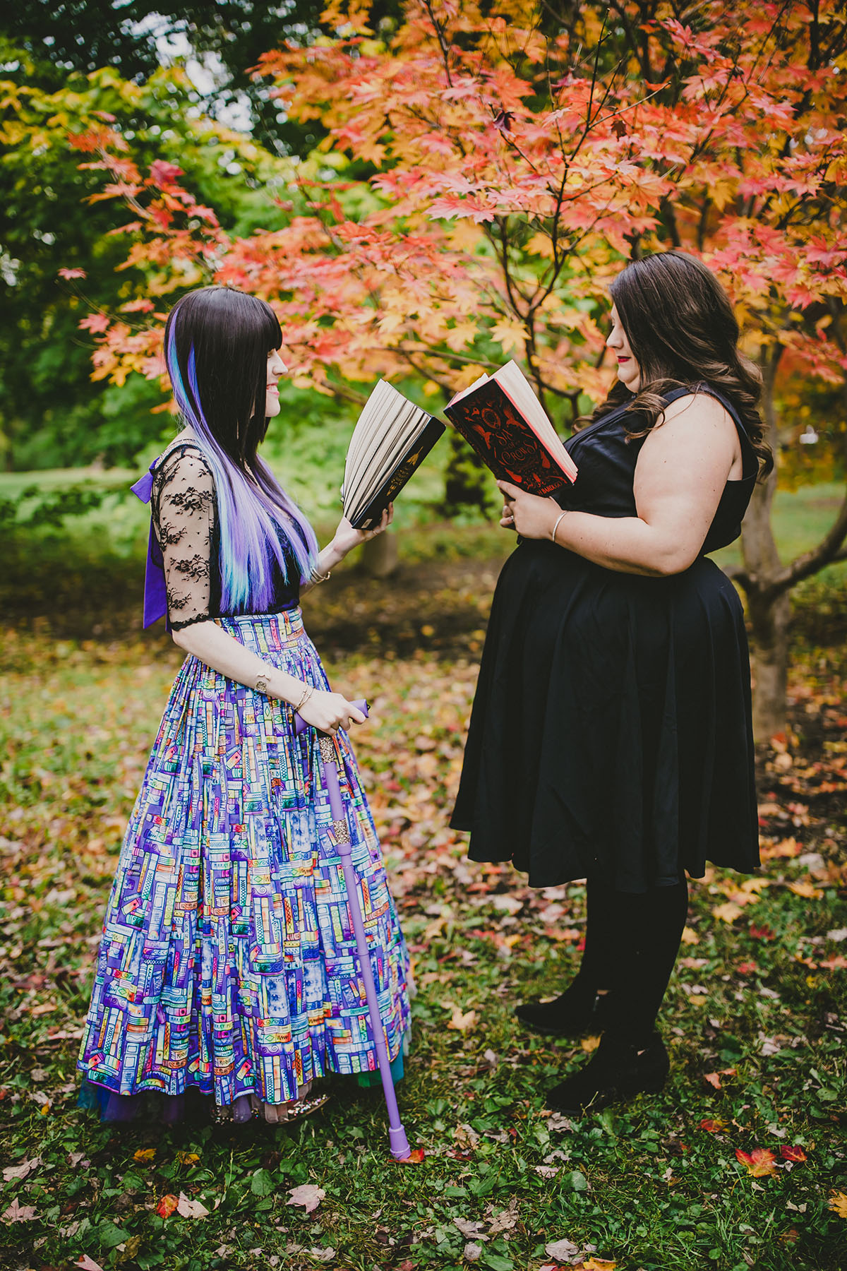 Why you should absolutely do a post-wedding photo shoot LGBTQ+ weddings engagements two brides lesbian couple newlywed photos foliage fall autumn october
