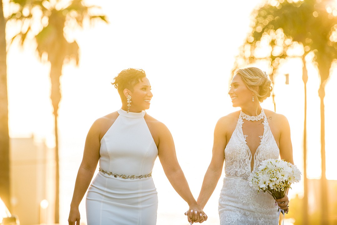 Intimate Sunset Beach Wedding Ceremony In La Jolla California