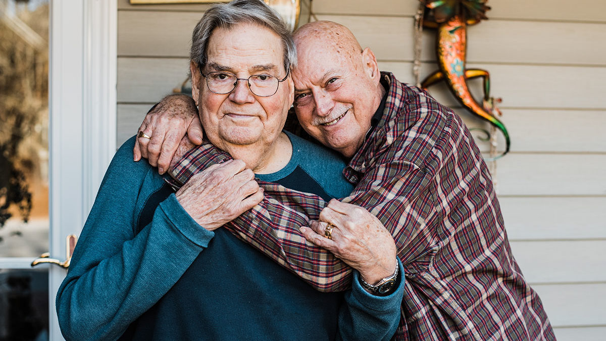 Couple celebrates 56 years of love with an in-home portrait session