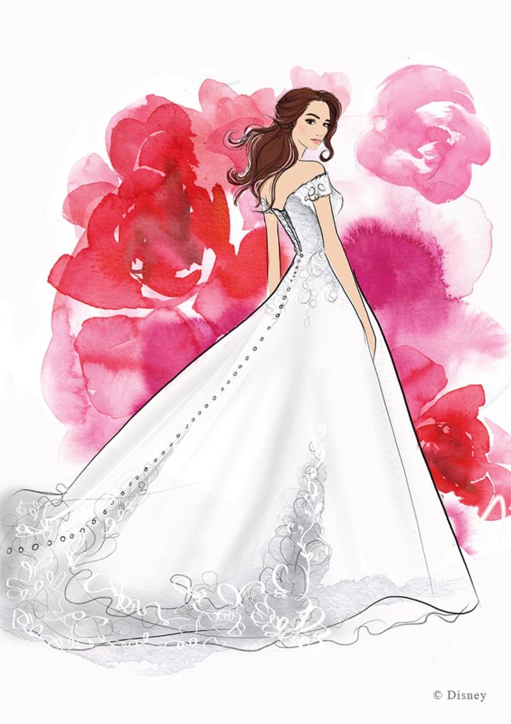 Belle wedding gown Disney Fairy Tale Weddings Collection Allure Bridal
