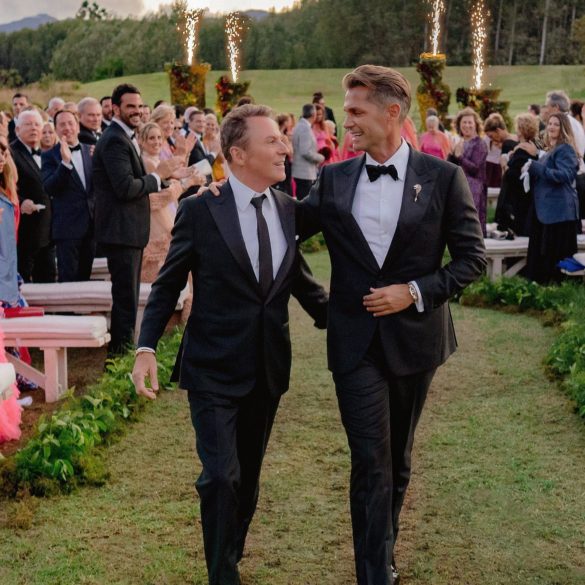 Celebrity wedding planner Colin Cowie marries Danny Peuscovich in outdoor luxury South Africa wedding Jean-Pierre Uys Photography