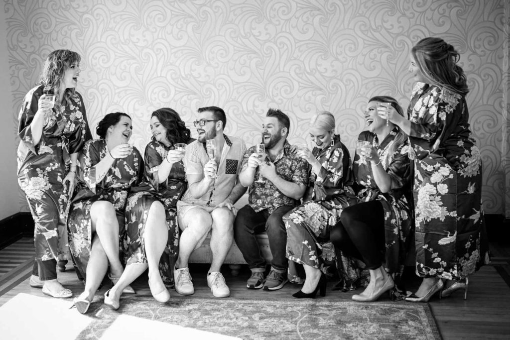 David + Andrew: Midwestern Pride Wedding Giveaway winners marry Photo Glass & Grain Photography published on Equally Wed, the world's leading LGBTQ+ wedding magazine wedding party with two grooms