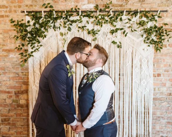 David + Andrew: Midwestern Pride Wedding Giveaway winners marry Photo Glass & Grain Photography published on Equally Wed, the world's leading LGBTQ+ wedding magazine