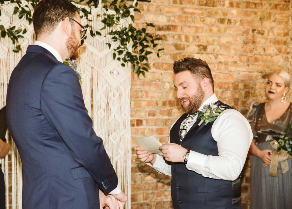 David + Andrew: Midwestern Pride Wedding Giveaway winners marry Photo Glass & Grain Photography published on Equally Wed, the world's leading LGBTQ+ wedding magazine