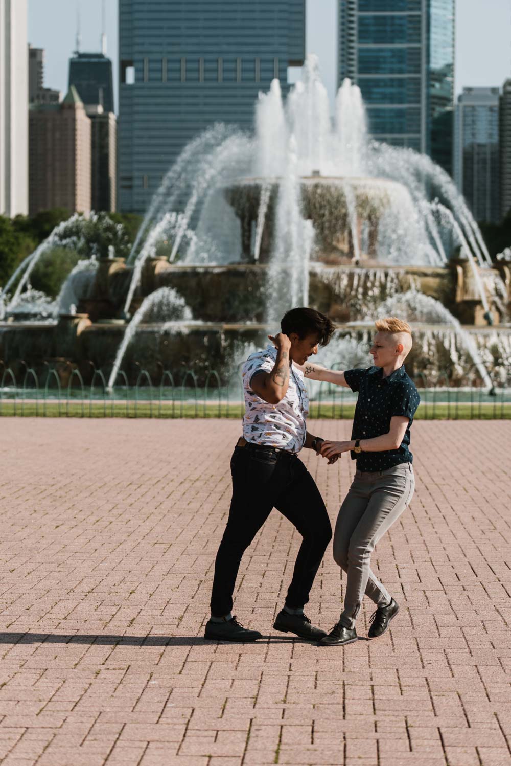Danika + Cassidy: a Chicago engagement photoshoot with salsa dancing by Victoria McDonald Photography
