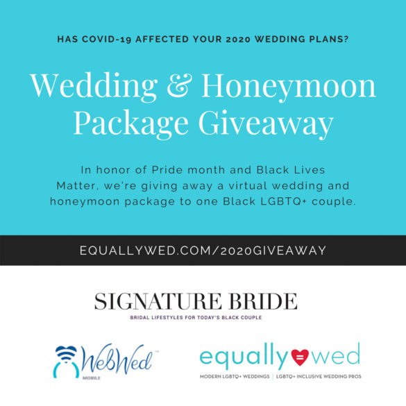 wedding giveaway for one Black LGBTQ+ couple
