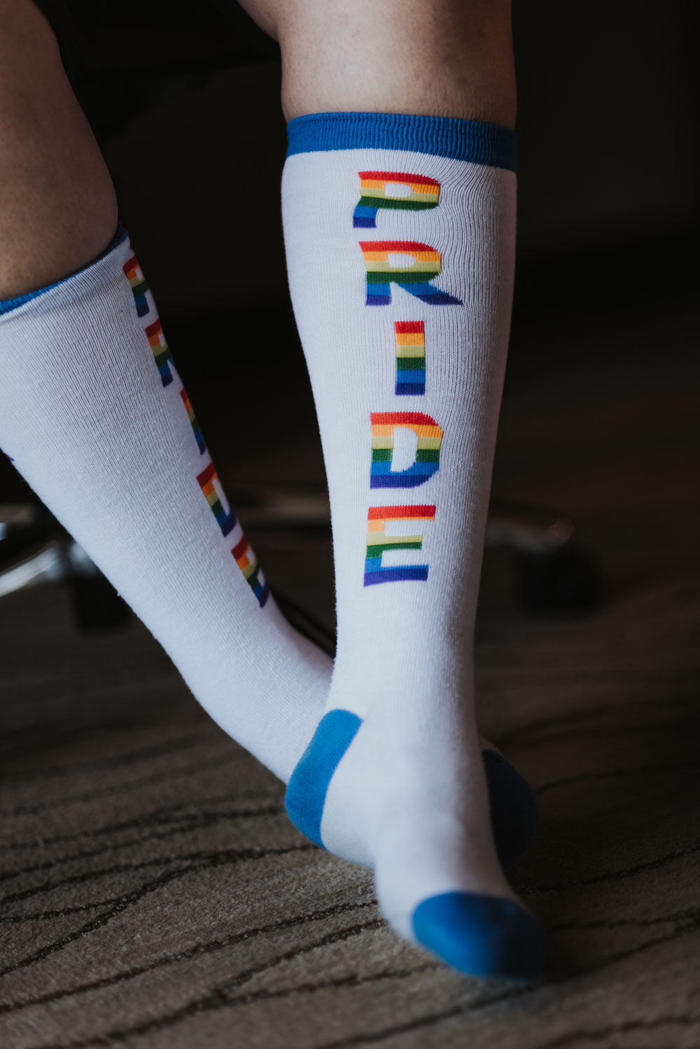 pride socks for LGBTQ+ wedding