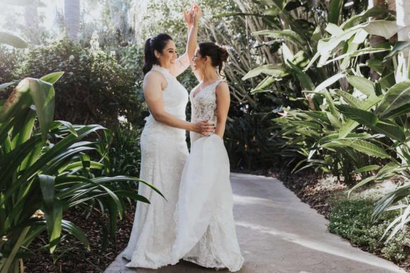 Lynnea + Francecil: rose gold, champagne and burgundy California wedding