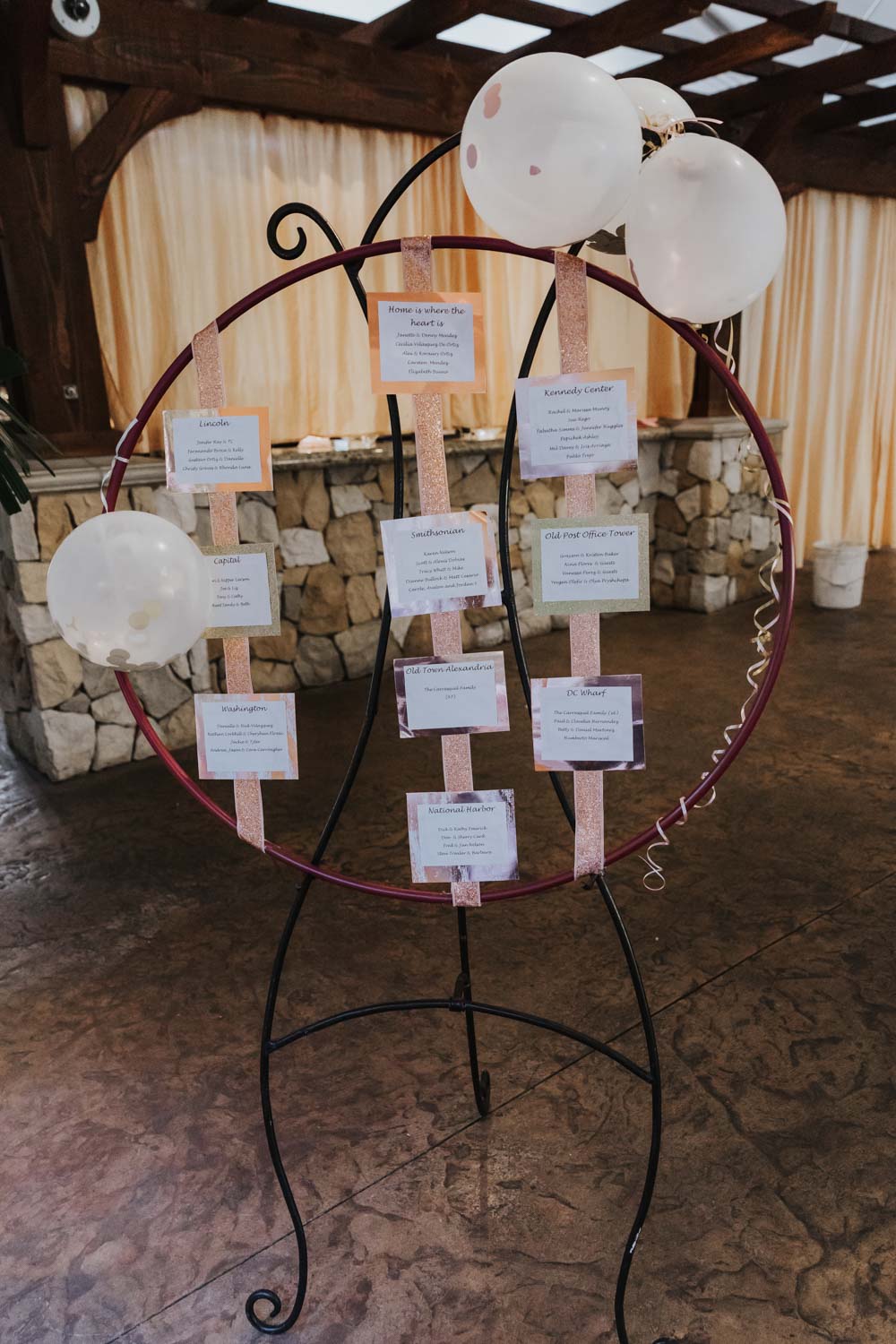 DIY Hula-Hoop wedding decor