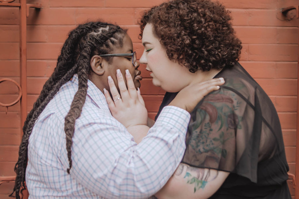 engagement photos for queer wedding