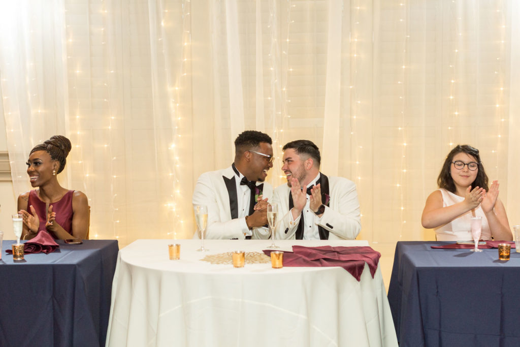 Tavion + Andrew: A Greenville, South Carolina, summer LGBTQ+ wedding speeches toast