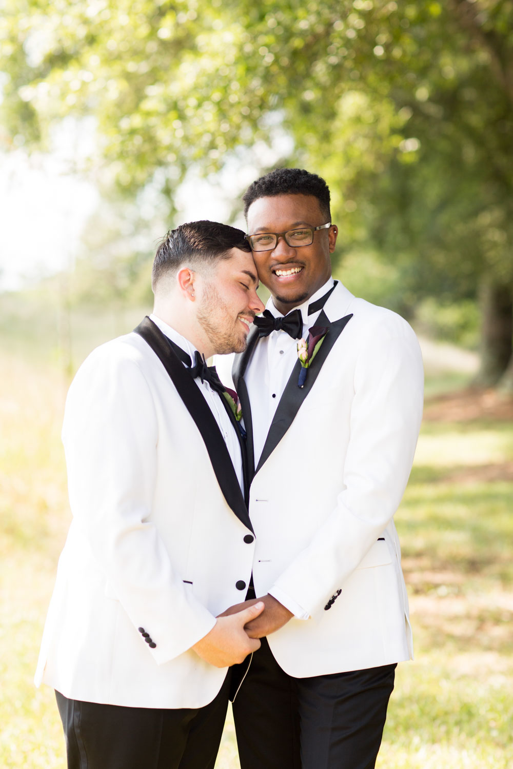 Tavion + Andrew: A Greenville, South Carolina, summer LGBTQ+ wedding with rose petal exit - Jessica Hunt Photography - published on Equally Wed, the leading LGBTQ+ wedding magazine - two grooms
