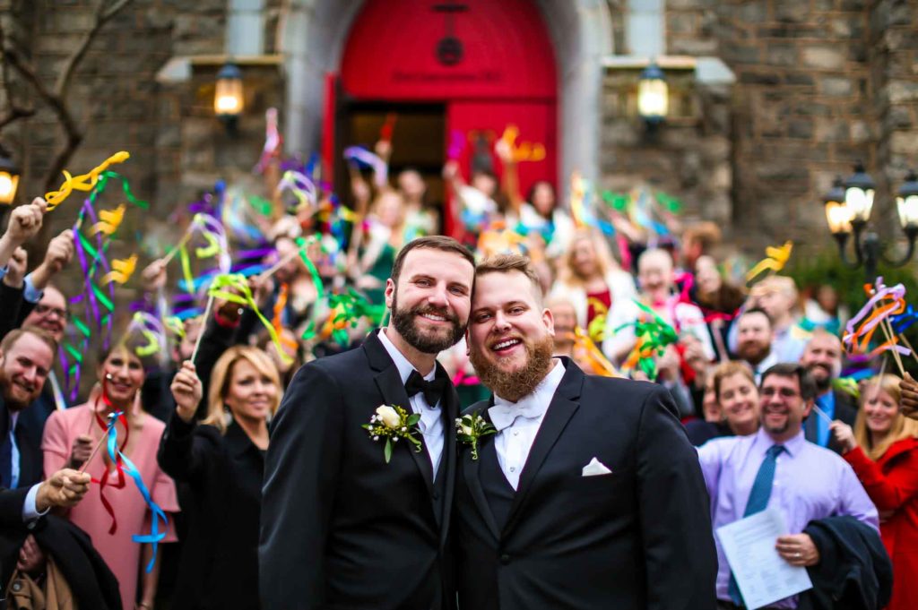 Timeless rainbow wedding in Asheville, North Carolina. Marszalik Photography featured on Equally Wed, the leading LGBTQ+ wedding magazine and vendor directory.
