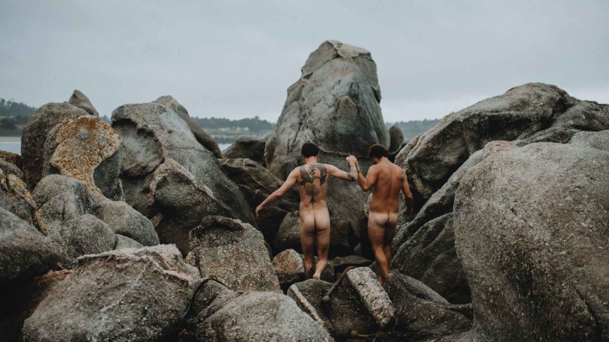 Trevor + Santino: Mermen in love beach photoshoot