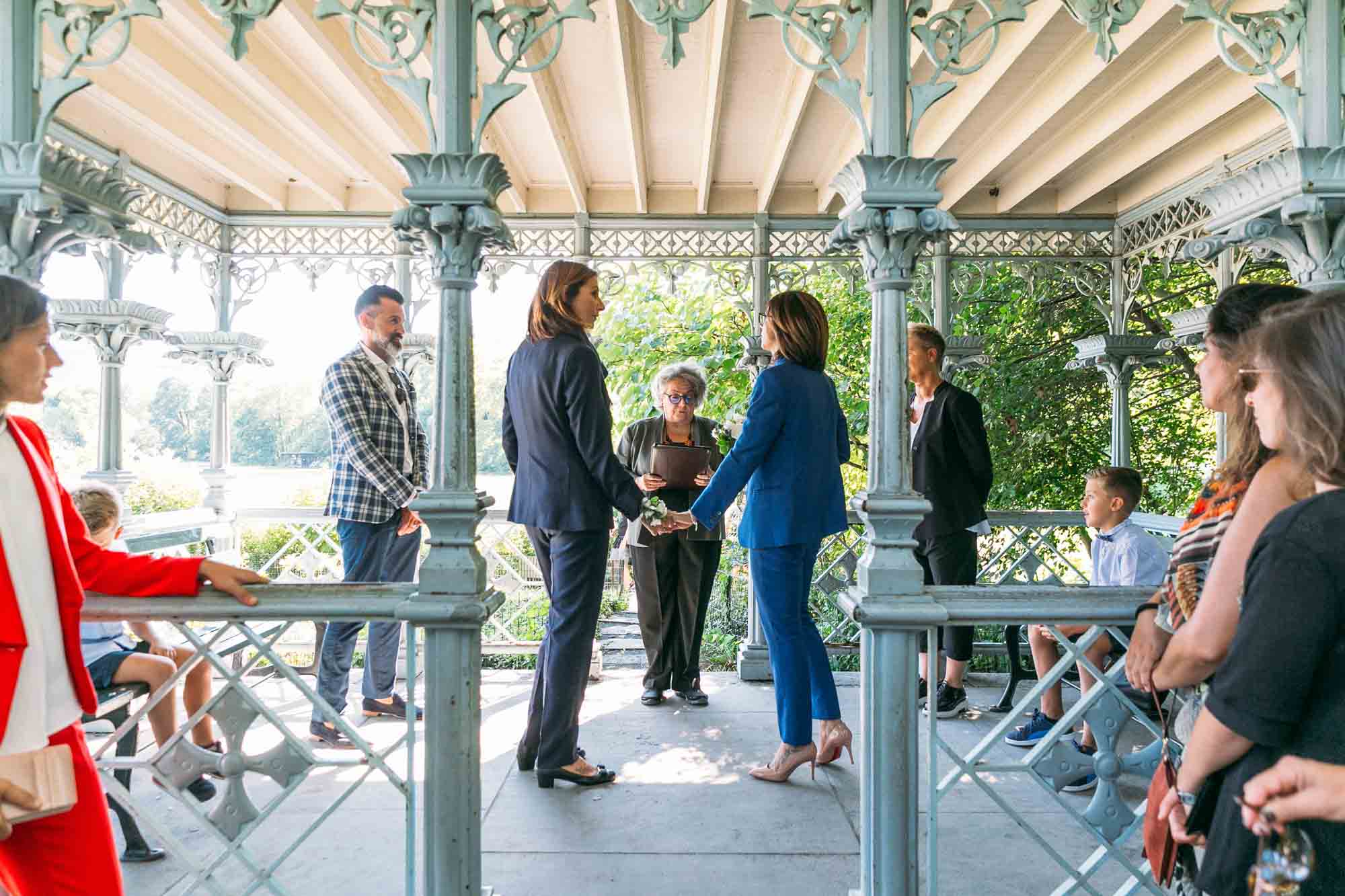 Italian couple celebrates a Central Park wedding after a decade together. Fotovolida featured on Equally Wed, the leading LGBTQ+ wedding magazine and vendor directory. 