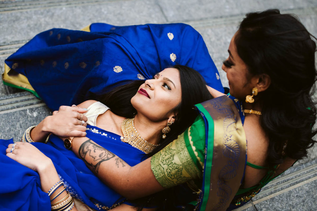 Queer South Asian gender-fluid womxn share their story Alyy and Praanee, co-founders, Queer South Asian Network featured on Equally Wed, the world's leading LGBTQ+ wedding magazine Photos: Michelle Fernandes, Fox Photography