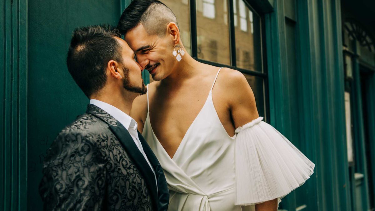 Speakeasy wedding inspiration featuring elegance, style and glorious gender fluidity